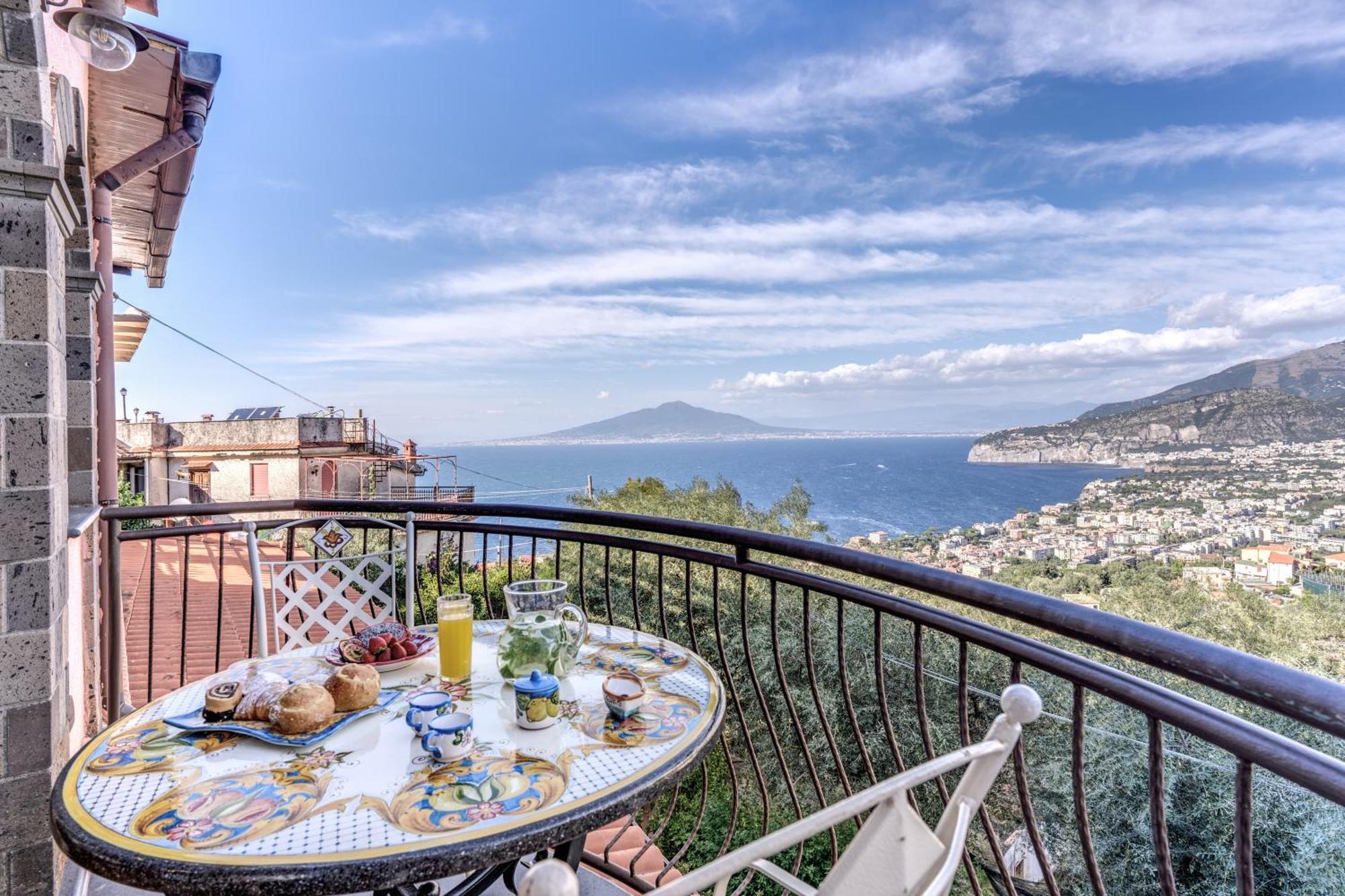 Villa Caruso Private Heated Pool & Sea View Sorrento Exterior photo